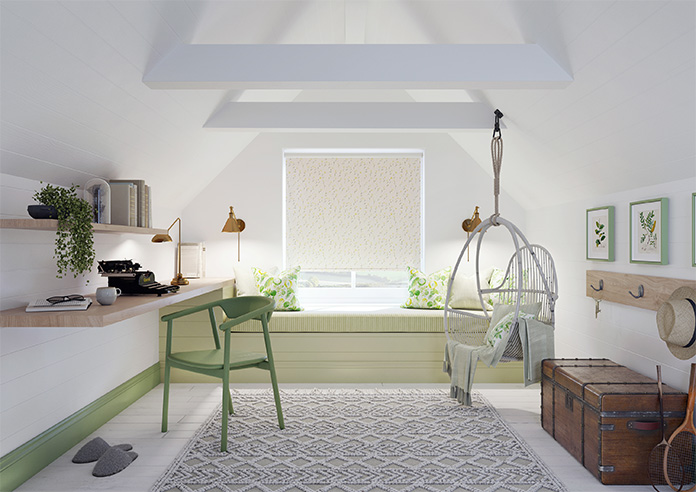 Ditsy Spring, Hessian - Twist&Fit Roller Blind - Image 8